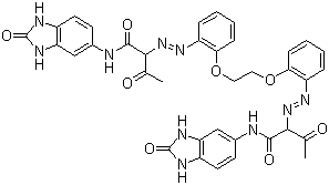 Pigments-dzeltens-180-molekulārā uzbūve